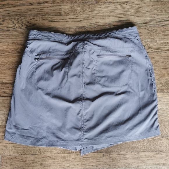 𝅺LL Bean Skort Grey Adjustable Waist Plus 16 - Picture 2 of 9